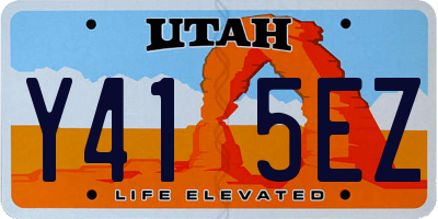 UT license plate Y415EZ