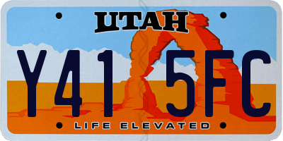 UT license plate Y415FC