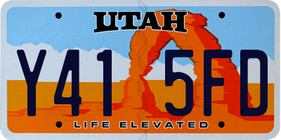 UT license plate Y415FD