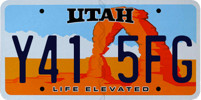 UT license plate Y415FG
