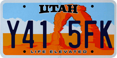 UT license plate Y415FK