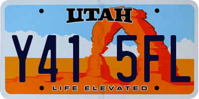 UT license plate Y415FL