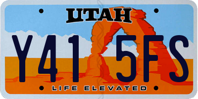UT license plate Y415FS