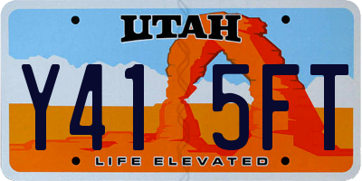 UT license plate Y415FT