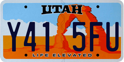 UT license plate Y415FU