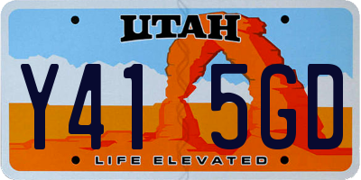 UT license plate Y415GD