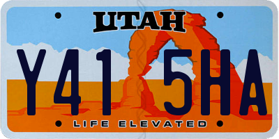 UT license plate Y415HA