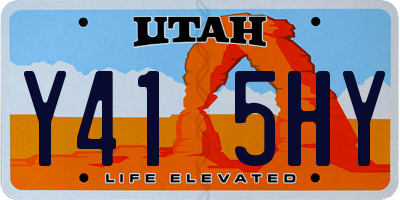UT license plate Y415HY