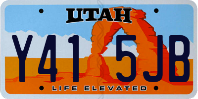 UT license plate Y415JB
