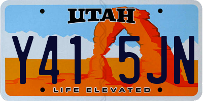 UT license plate Y415JN