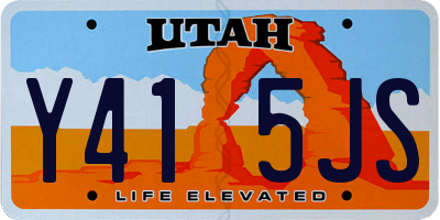 UT license plate Y415JS