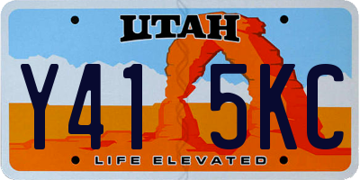 UT license plate Y415KC