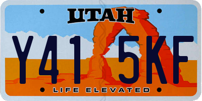 UT license plate Y415KF