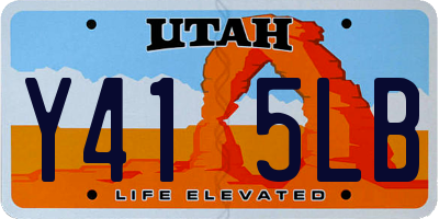 UT license plate Y415LB
