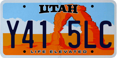 UT license plate Y415LC