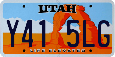 UT license plate Y415LG