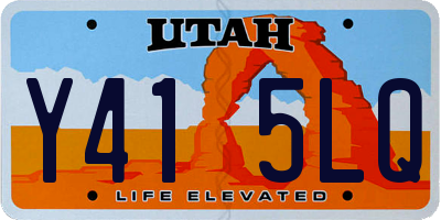 UT license plate Y415LQ