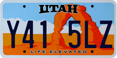 UT license plate Y415LZ