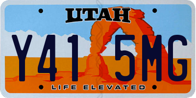 UT license plate Y415MG