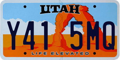 UT license plate Y415MQ