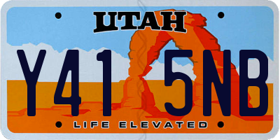UT license plate Y415NB