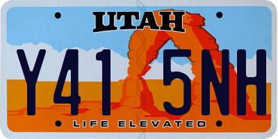 UT license plate Y415NH