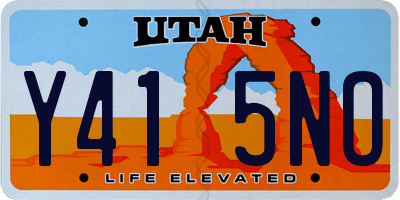 UT license plate Y415NO