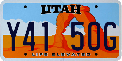 UT license plate Y415OG