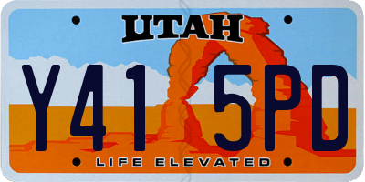 UT license plate Y415PD