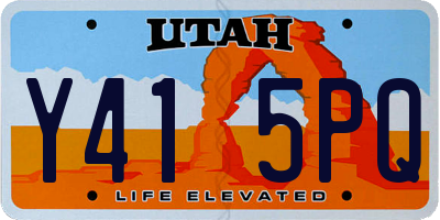 UT license plate Y415PQ