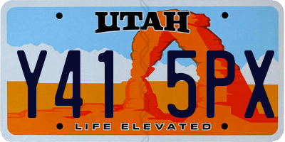 UT license plate Y415PX