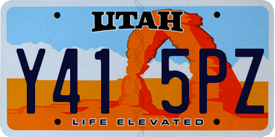 UT license plate Y415PZ