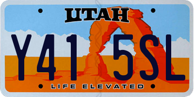 UT license plate Y415SL