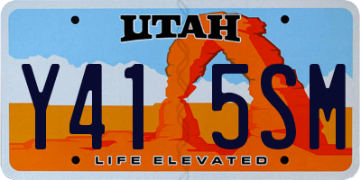 UT license plate Y415SM