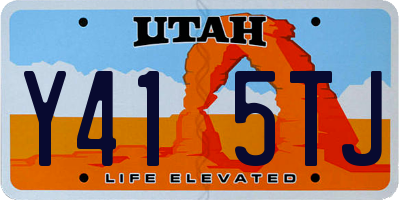 UT license plate Y415TJ