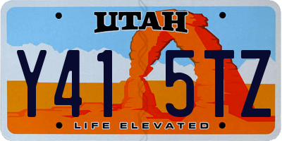UT license plate Y415TZ