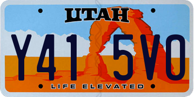 UT license plate Y415VO