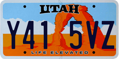 UT license plate Y415VZ