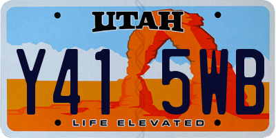 UT license plate Y415WB