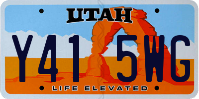 UT license plate Y415WG