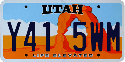 UT license plate Y415WM