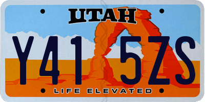 UT license plate Y415ZS
