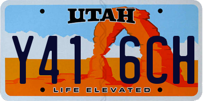 UT license plate Y416CH