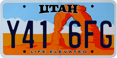 UT license plate Y416FG
