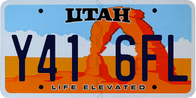 UT license plate Y416FL