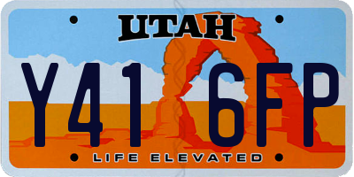 UT license plate Y416FP