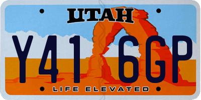 UT license plate Y416GP