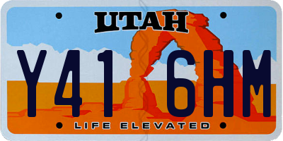 UT license plate Y416HM