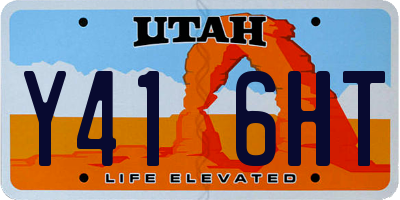 UT license plate Y416HT
