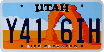 UT license plate Y416IH